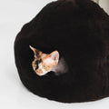 Portada cuadrada premium de Cama de piel natural para mascotas - marrón - Tu Peludo Premium