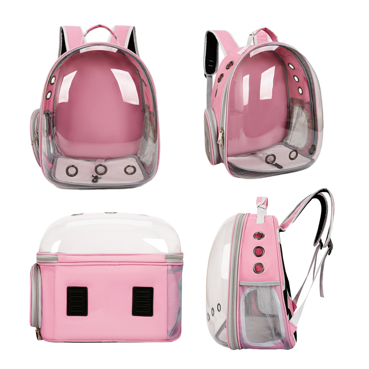 Mochila transportín cápsula para perros y gatos