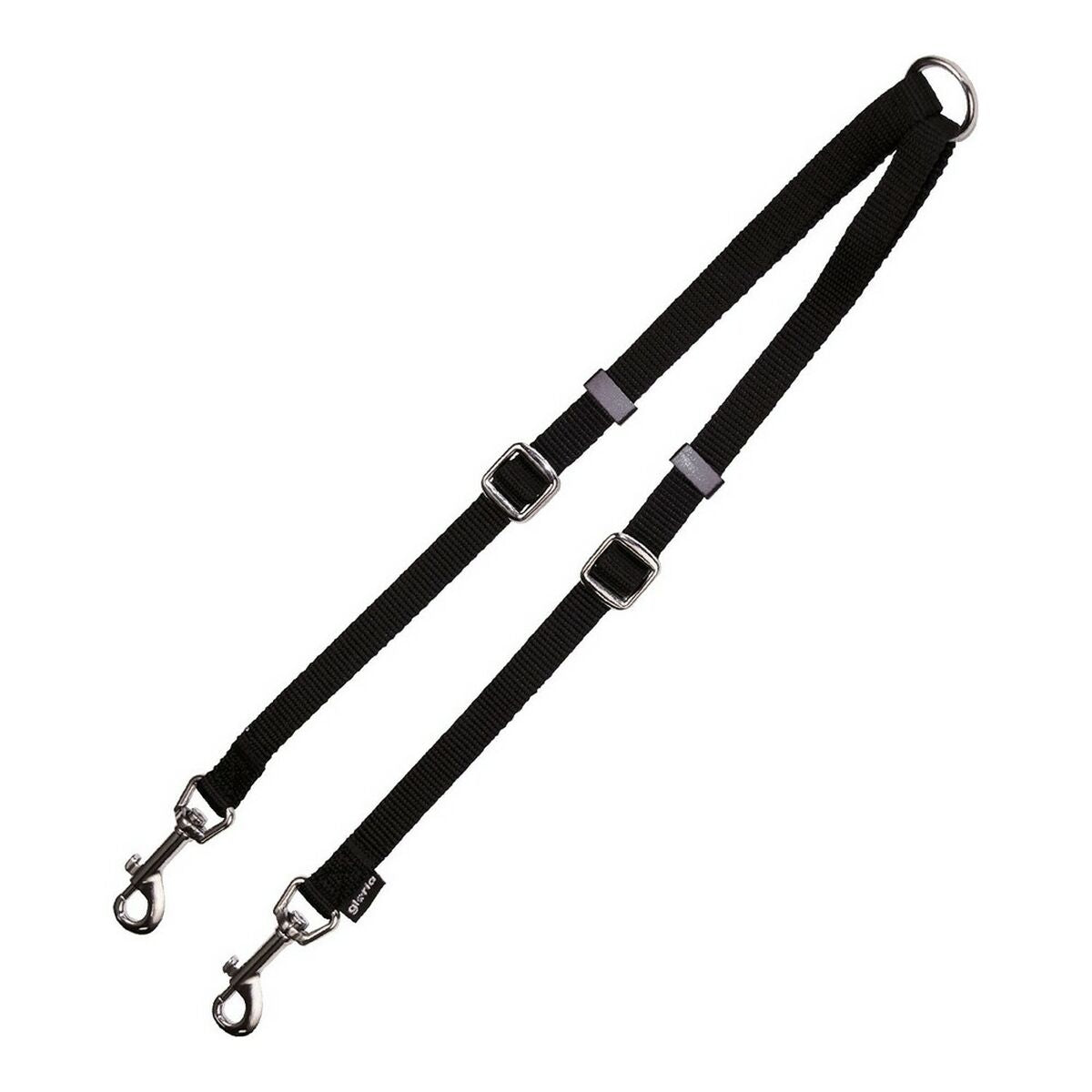 Coupling for 2-Leine für Hund Gloria schwarz (1.6 x 35-56 cm) (1.6 x 35-56 cm)
