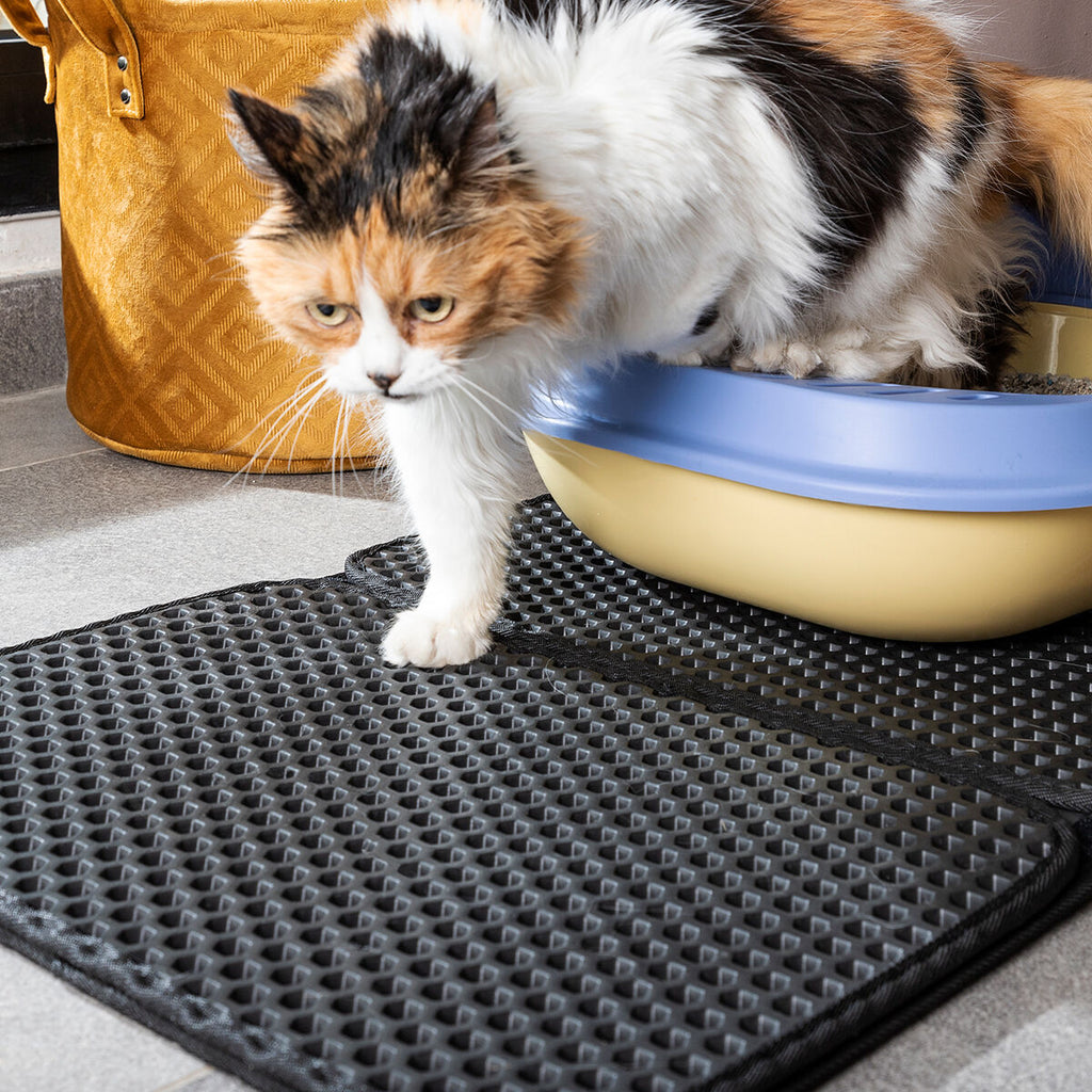 Alfombrilla para arenero de gato Clikatt InnovaGoods
