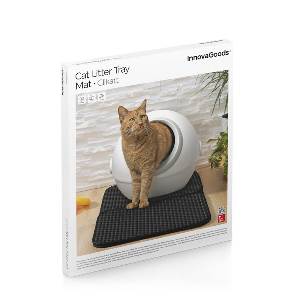 Alfombrilla para arenero de gato Clikatt InnovaGoods