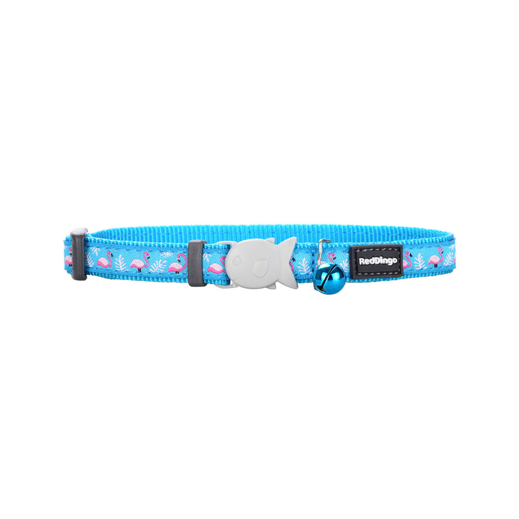 Collar para gato rojo Dingo Flamingo 20-32 cm Turquoise