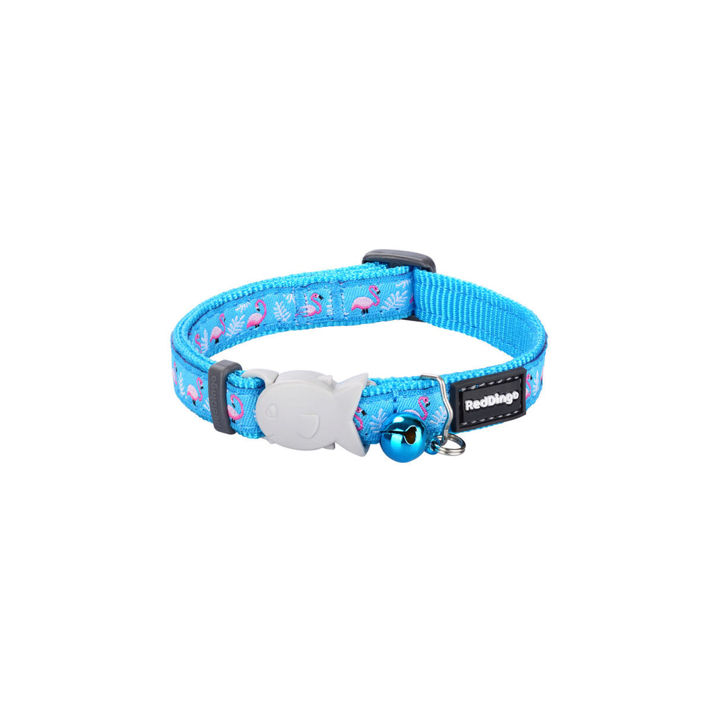 Collar para gato rojo Dingo Flamingo 20-32 cm Turquoise