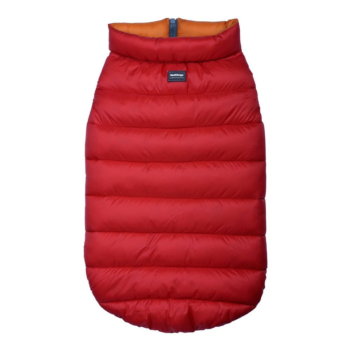 Abrigo para perro rojo Dingo Puffer rojo naranja 30 cm