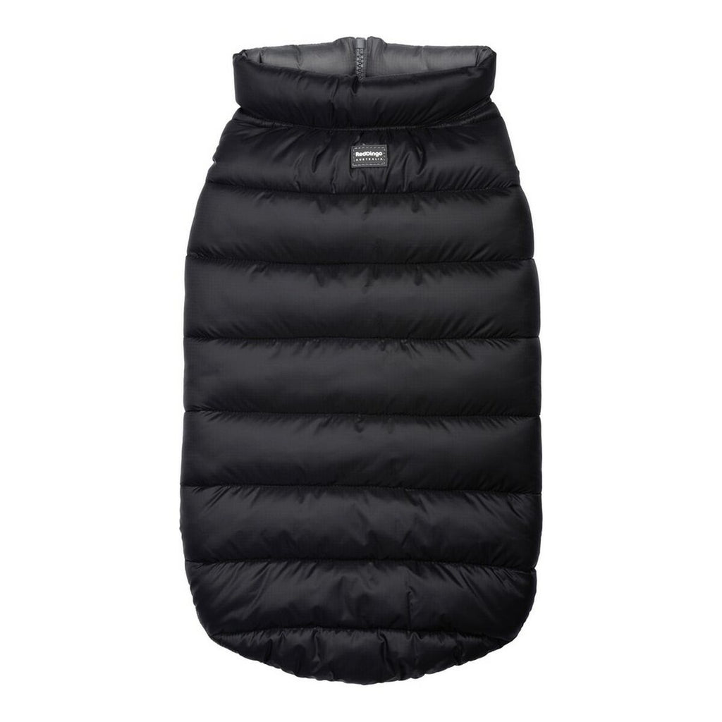 Abrigo para perro rojo Dingo Puffer negro/gris 25 cm