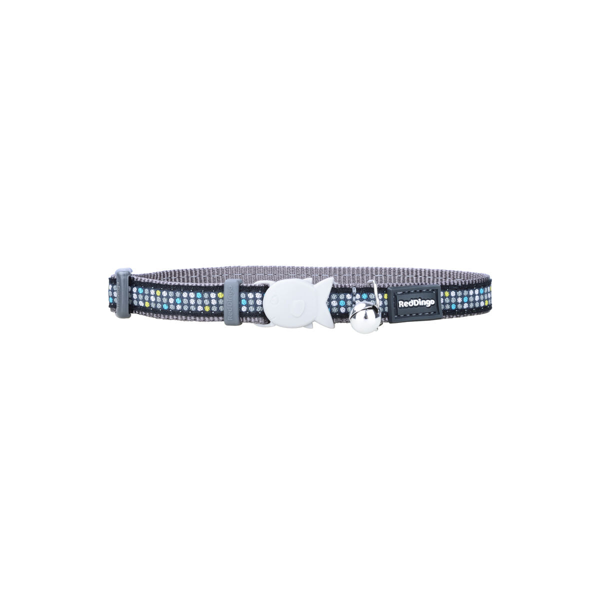 Collier pour chat rouge Dingo Modern on Cool 20-32 cm gris