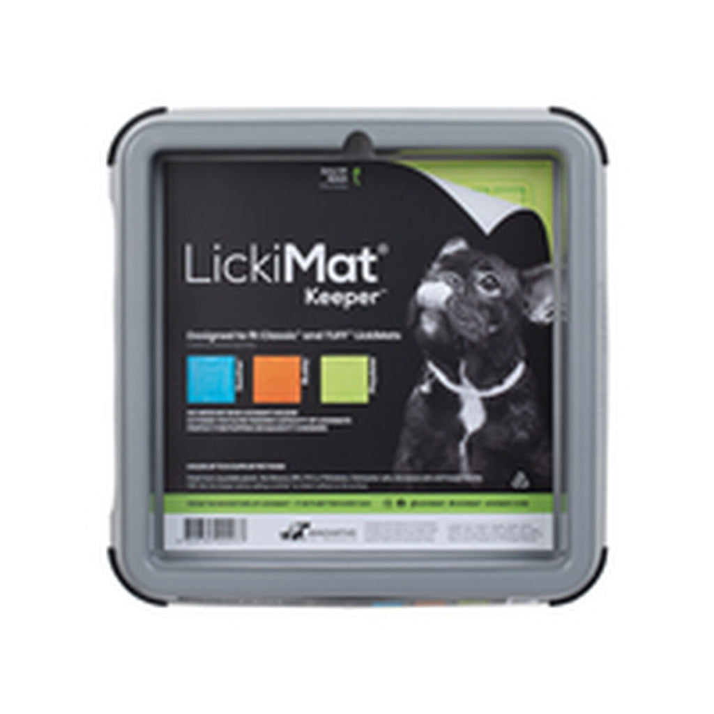 Chien Feeder Lickimat Indoor Keeper gris polypropylene