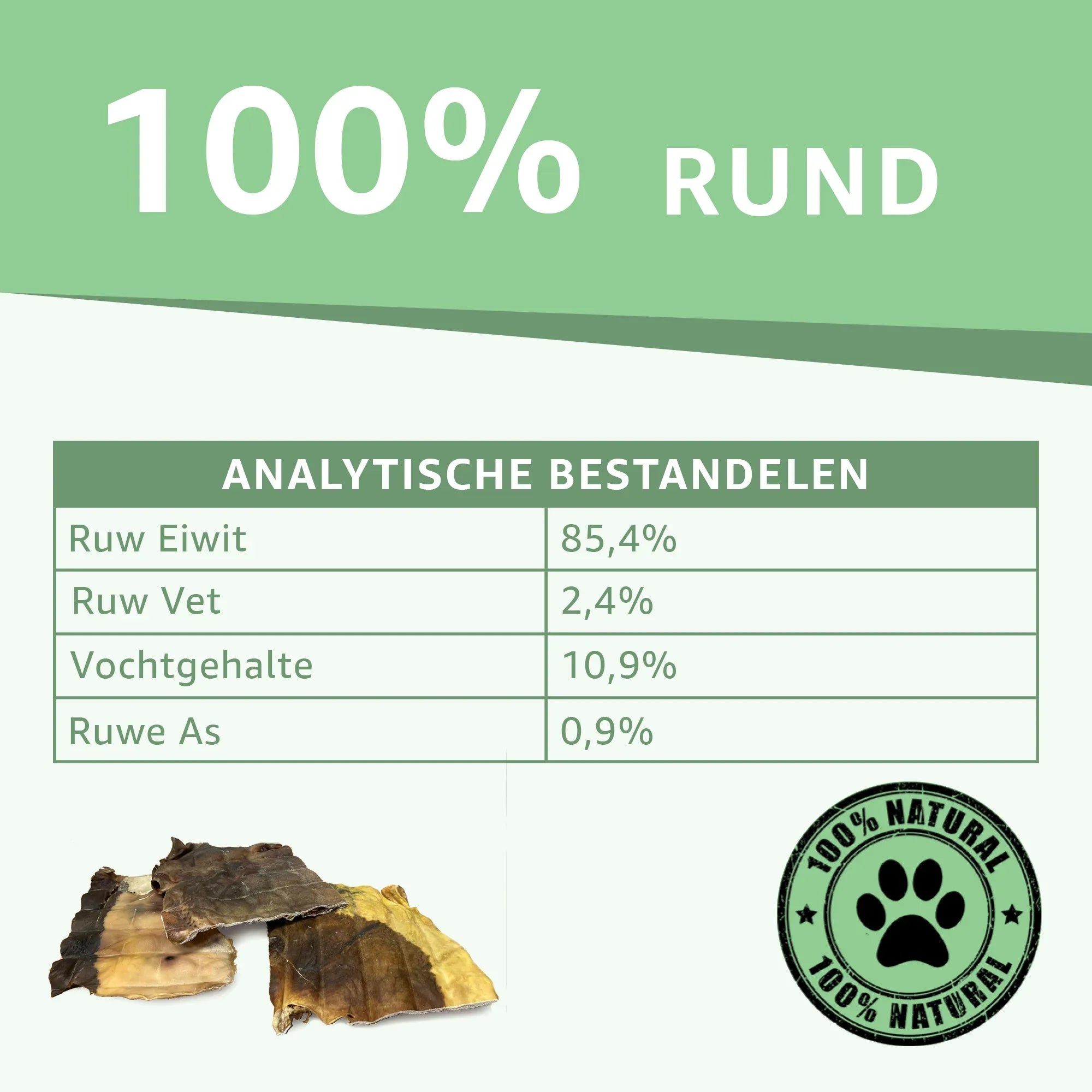 Placas aus piel aus vacuno für Hunde