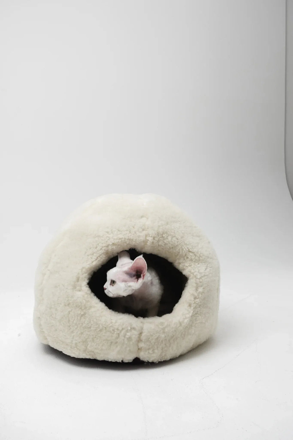 Nest natural lana Cuccia per animali - bianco