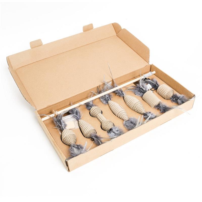 Entertaining Seven-Piece Cat Toy Set-0