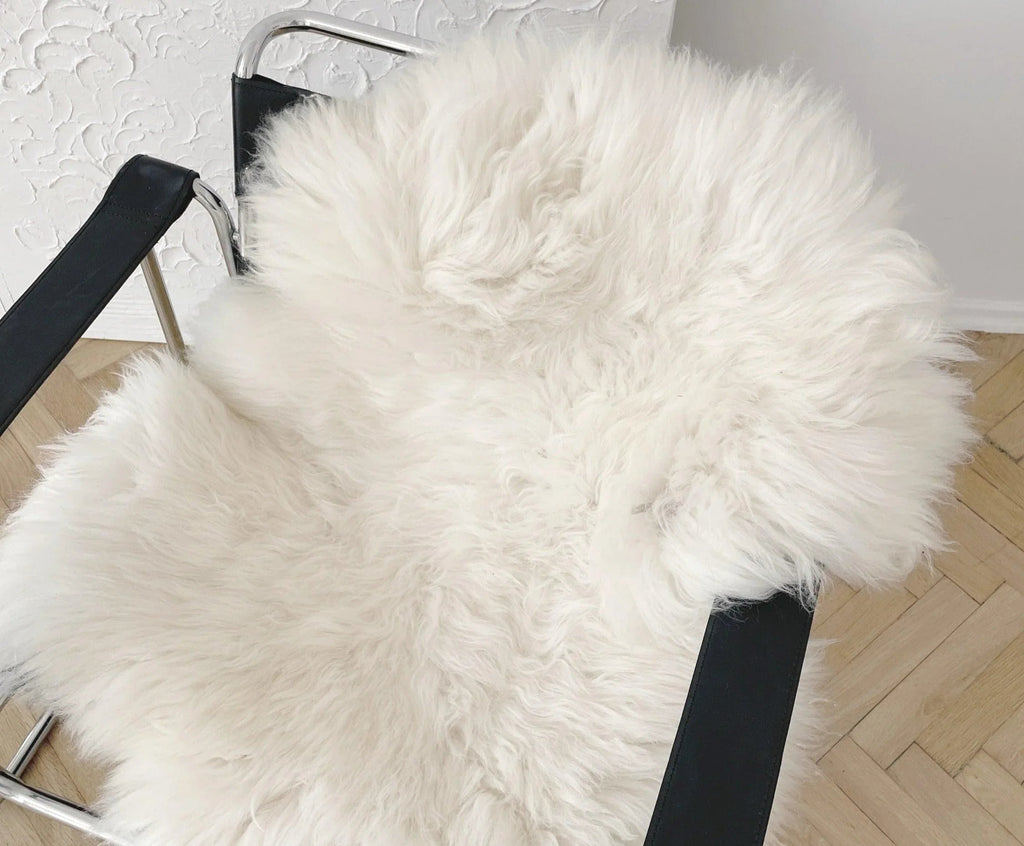 Tapis de peau naturelle de oveja pour animaux