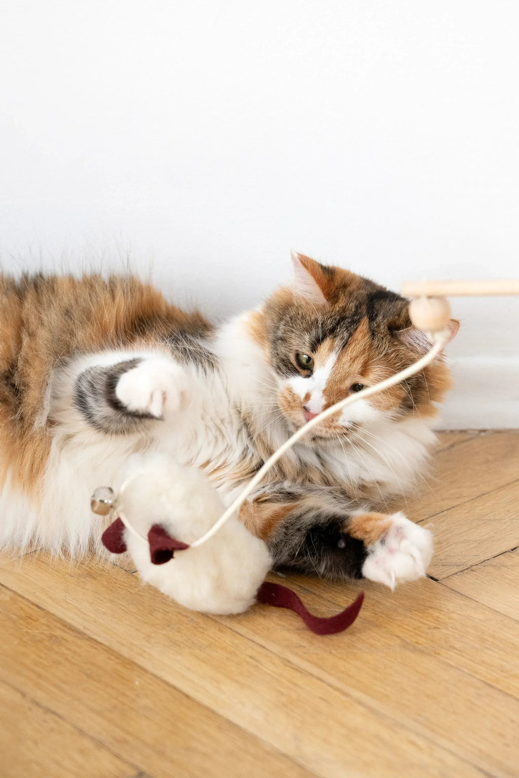 Natural piel di oveja gatto Toy: Mouse