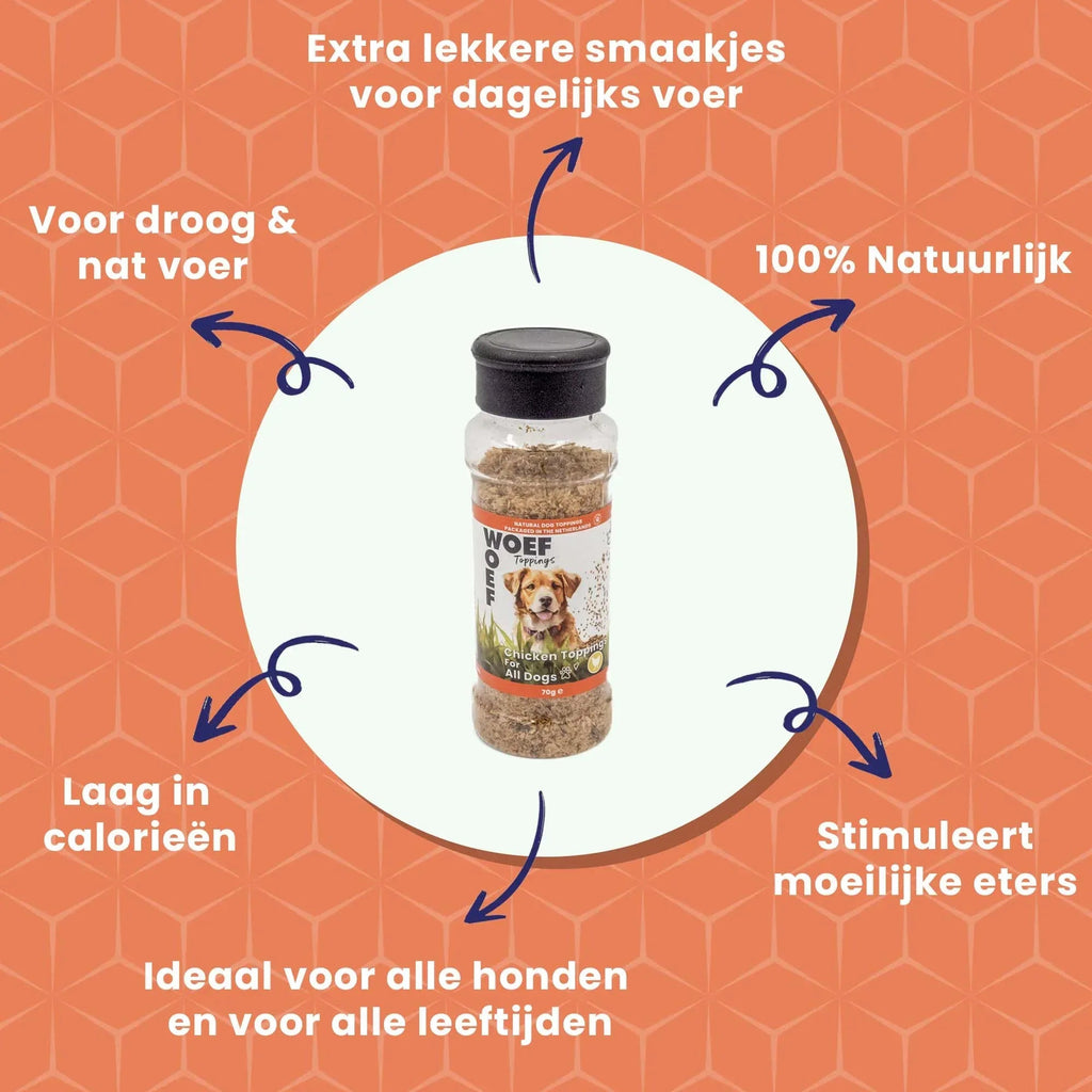 Hondenvoer Toppings - Kip Smaak