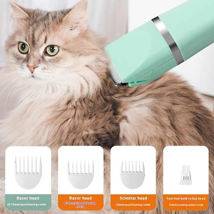 NNEDSZ blanc 4-in-1 animal Grooming Electric Clippers - Professional Rechargeable Trimmer for Dogs & Cats, Paw, Fur, Nail, and Ear Care | Compact Design,
