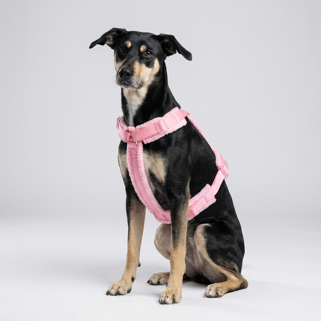 Geschirr für Hund Teddy rosa