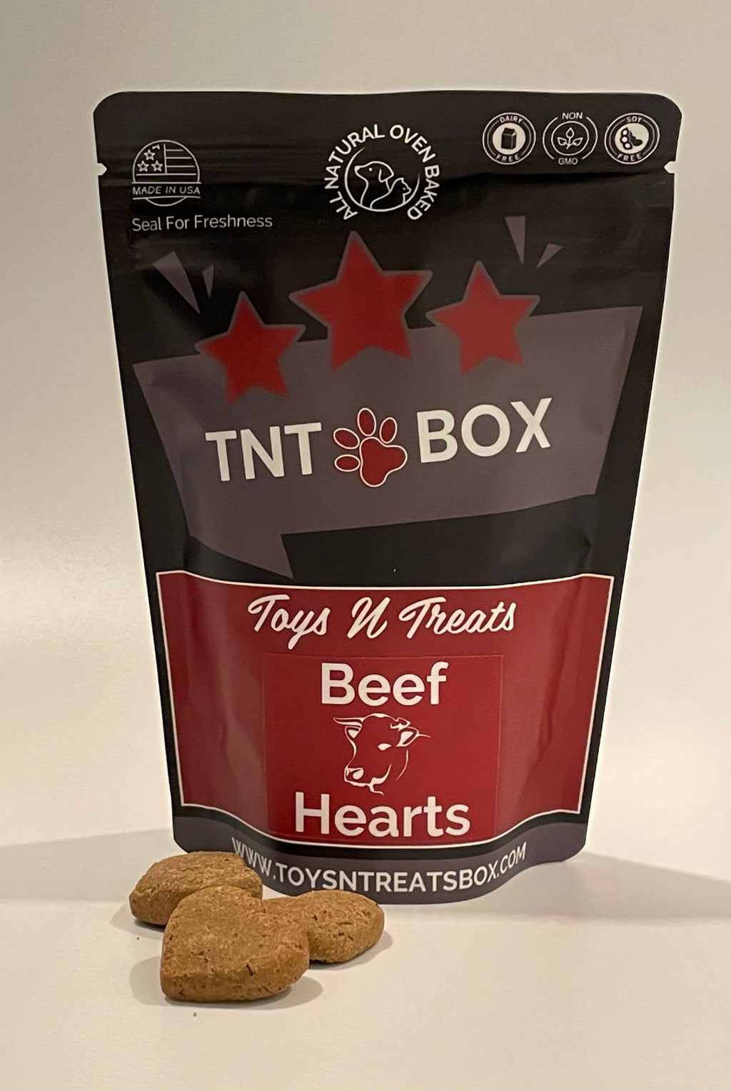 Digestive Health Beef Heart cane Treats - All natural Oven Baked