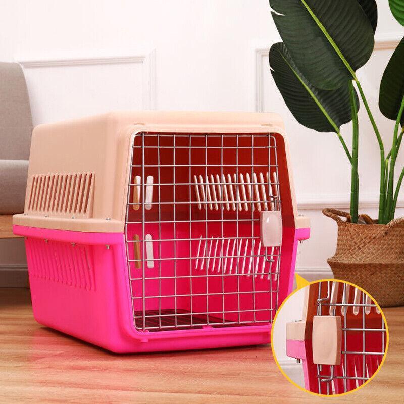 Groß Haustier Transport Crate for Hund Katze Rabbit Portatil Ventilated Travel Carrier