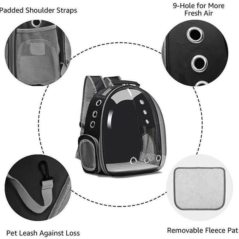 Mochila transportín cápsula para perros y gatos